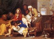 LE BRUN, Charles Holy Family with the Adoration of the Child s china oil painting reproduction